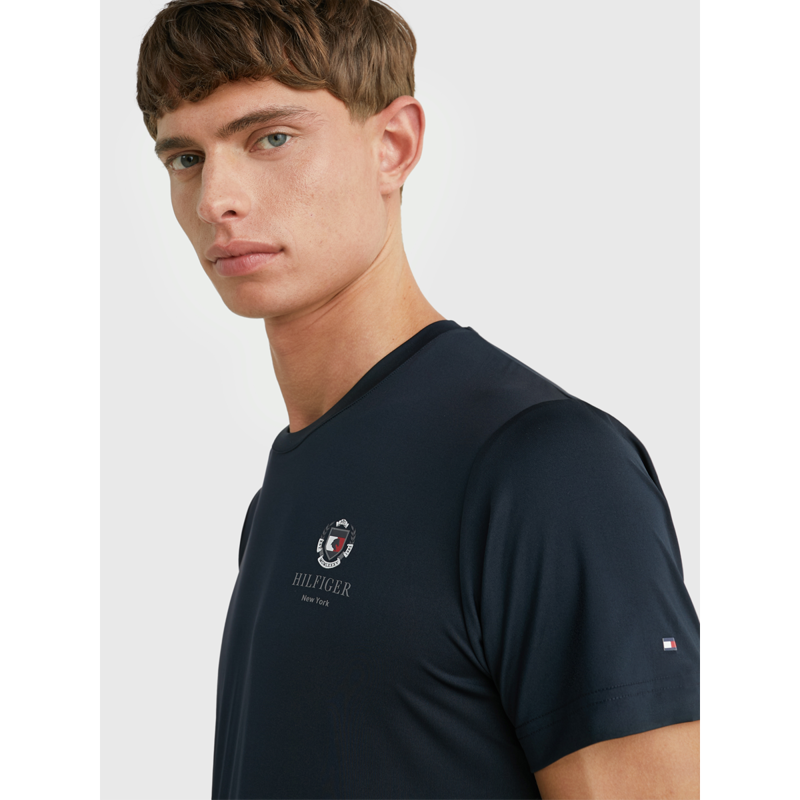 Tommy Hilfiger Men's Performance Crest Print T-Shirt - Desert Sky-5